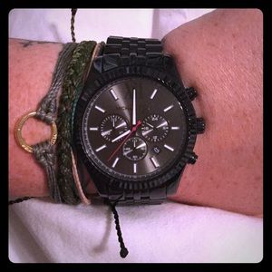 Black men's Michael Kors watch