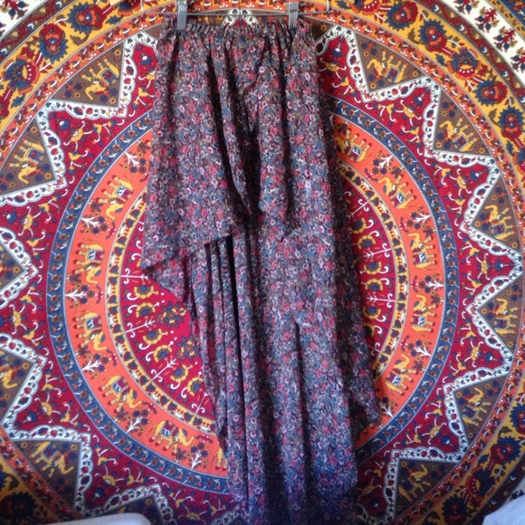 High low chiffon skirt