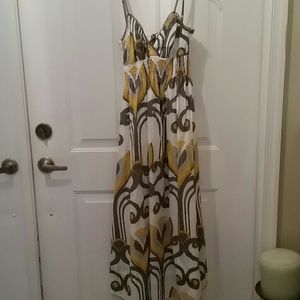 Cute print sundress with adjustable straps!