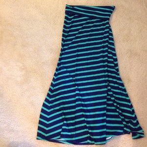 Striped Maxi Skirt