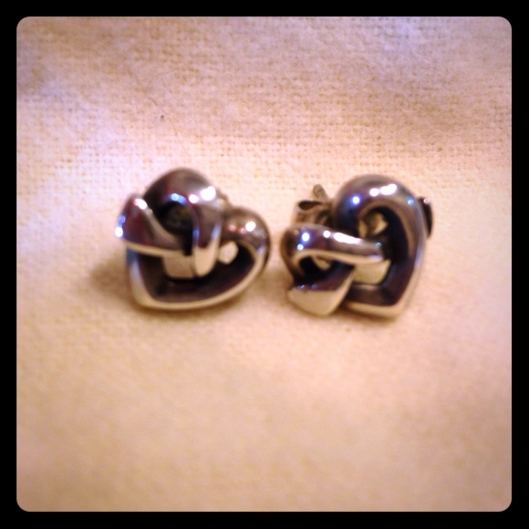 James Avery Heart Knot Ear Posts