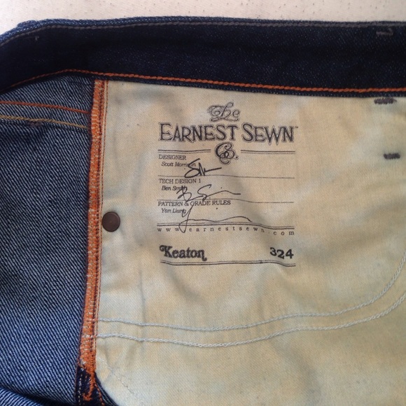 Earnest Sewn straight boot dark wash jeans - Picture 4 of 4