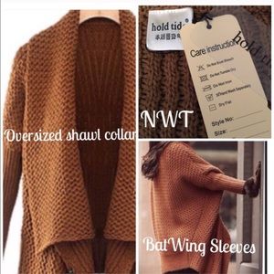 REDUCED😱A Carmel Brown Double Breasted Cardigan