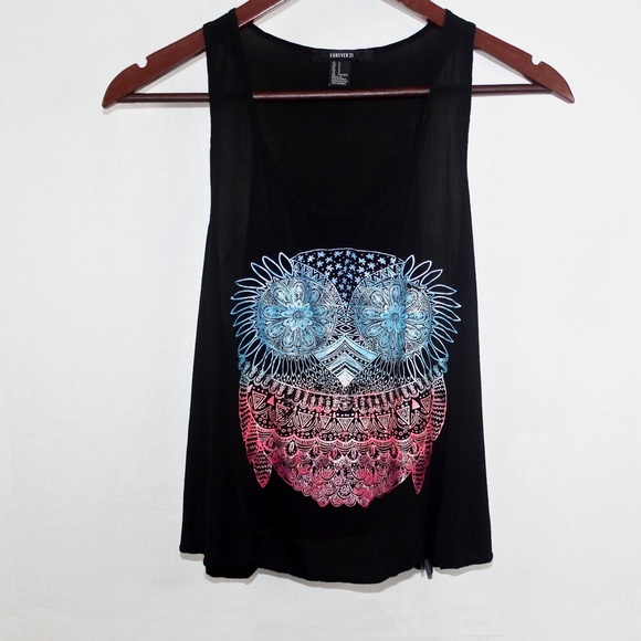 Forever 21 Tops - FOREVER 21 - Owl Tank Top