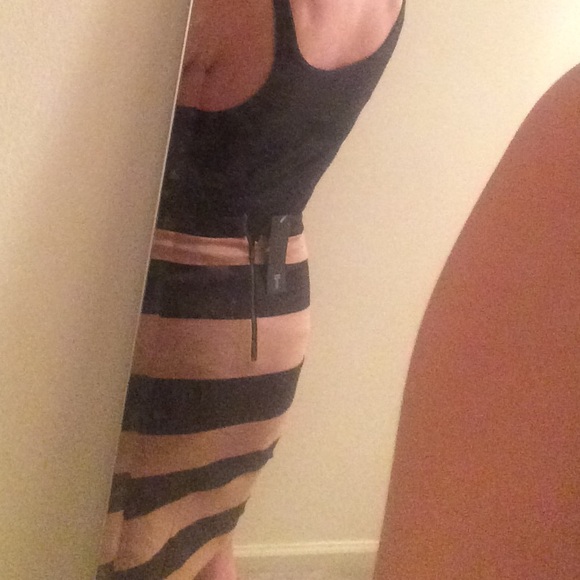 Striped Ponte Skirt - Picture 3 of 3