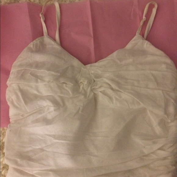 white cotton strappy sundress by PINK PINEAPPLE - Picture 2 of 4