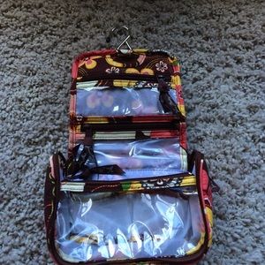 Vera Bradley small hanging travel cosmetic bag