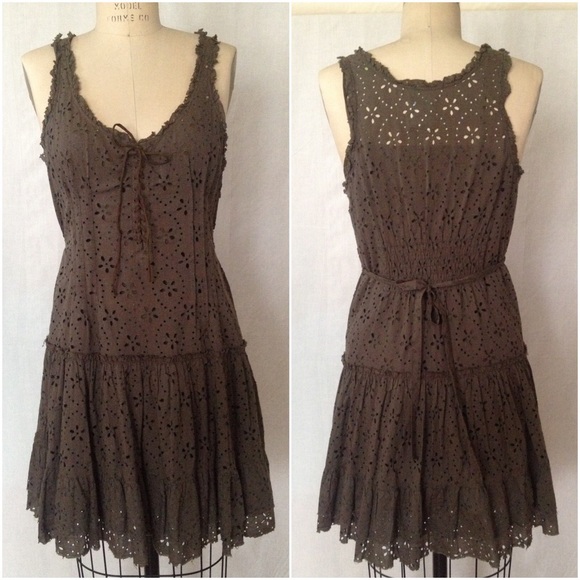 Free People eyelette dress. Size 6.