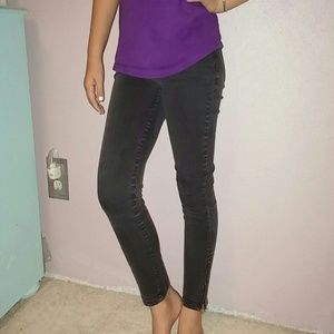 Childrens' (girls) black skinny jeans