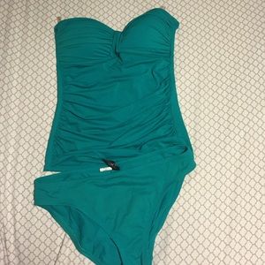 Teal tankini fits true to size