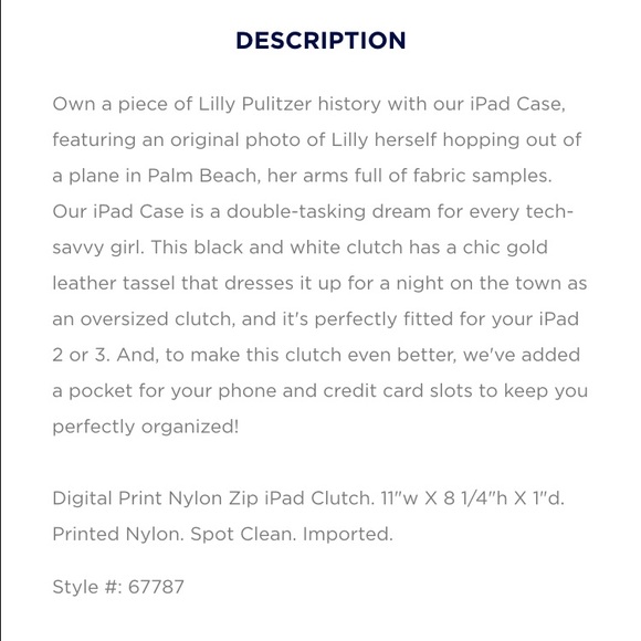 Lilly Pulitzer Tech Case - Picture 2 of 2