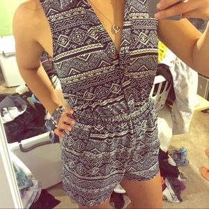 Charlotte Russe Aztec print romper