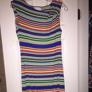 Striped dress.