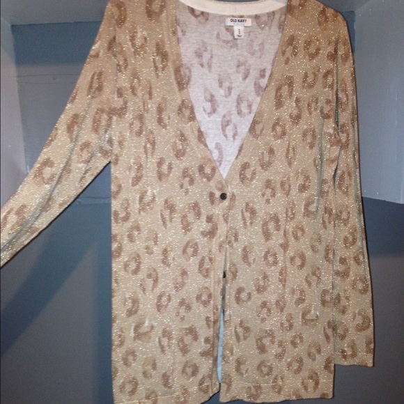 Sparkly Leopard Print Sweater