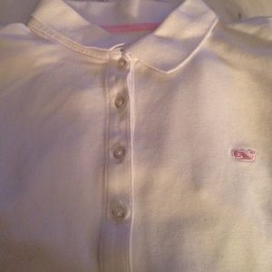 Vineyard Vines White Collar short sleeve