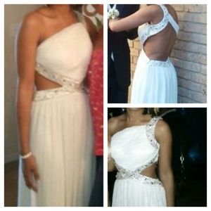 White prom or wedding dress