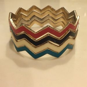 Baublebar set of chevron stacking bracelets