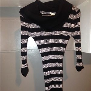 3/4 Sleeve Fitted Sweater Dress