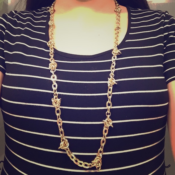 Banana republic Golden long necklace