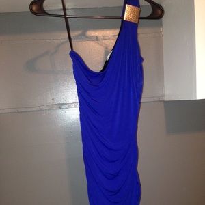 Fitted Blue Party Dress
