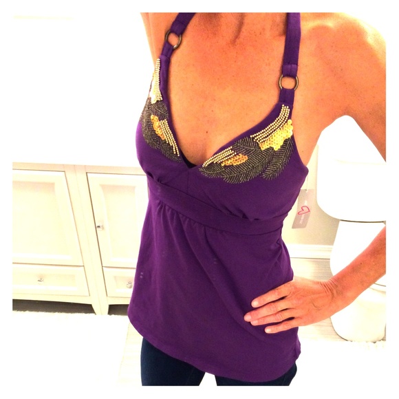 Dark purple colored bra top by Victorias Sectet