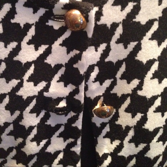 houndstooth cropped cardigan/blazer - Picture 2 of 4
