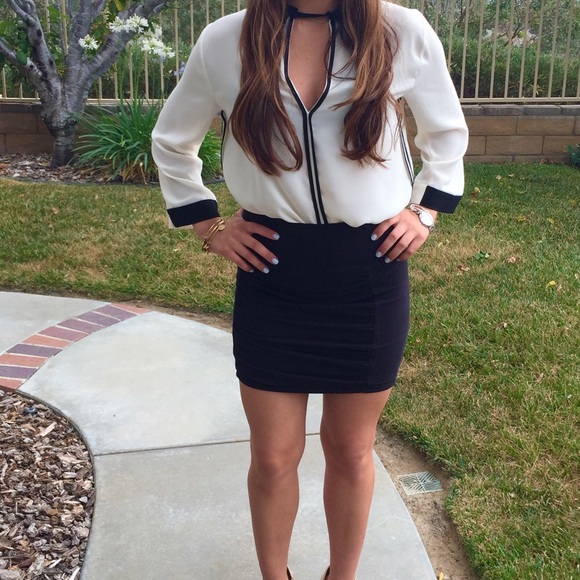 Free People black pencil skirt