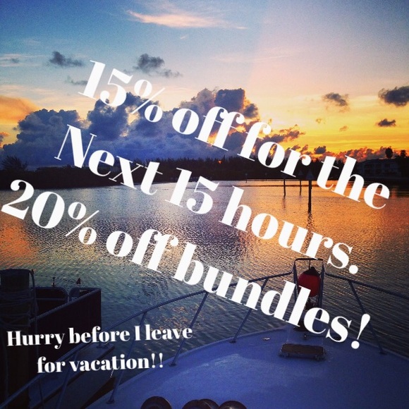 15% off listed price of we can negotiate!