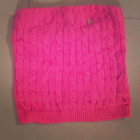 Ralph Lauren cable knit strapless top