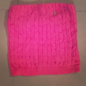 Ralph Lauren cable knit strapless top