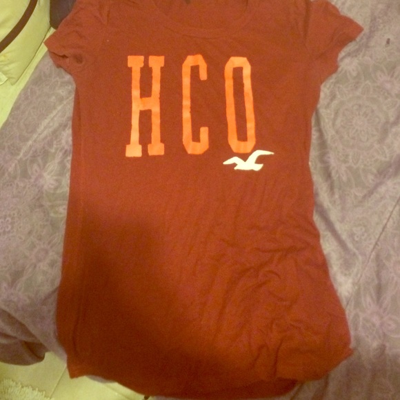Burgundy Hollister shirt
