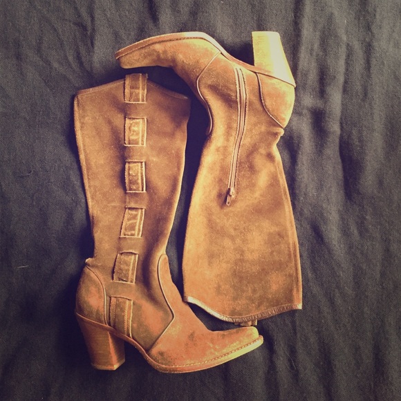 1960s Suede Boots