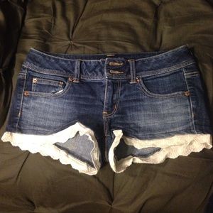 Denim shorts