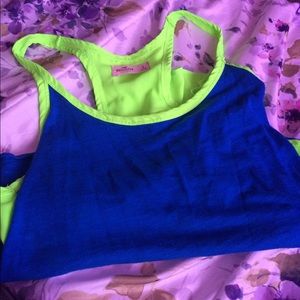 Hollister size large. Back is sheer