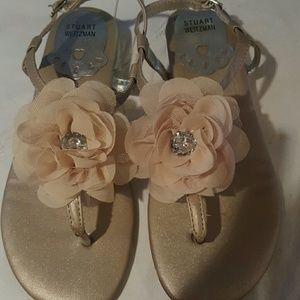 Stuart Weitzman Flowered Sandals