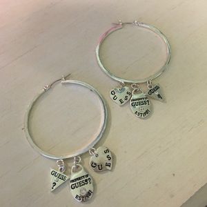 Guess hoop earrings