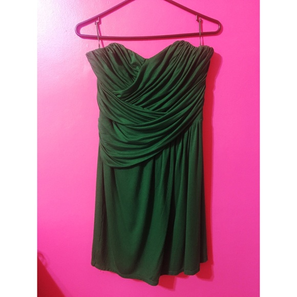 Green cocktail dress