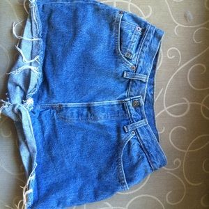 Original Levi high waisted shorts.