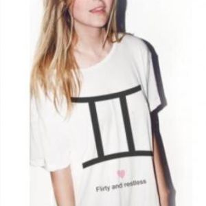 Wildfox "Nobody's Perfect" Gemini Astrology Tee