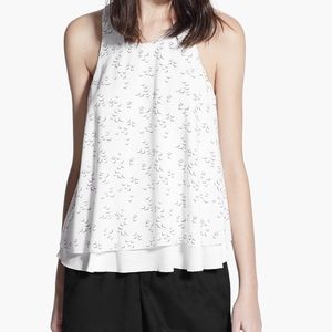 Mango layered tank in black and white