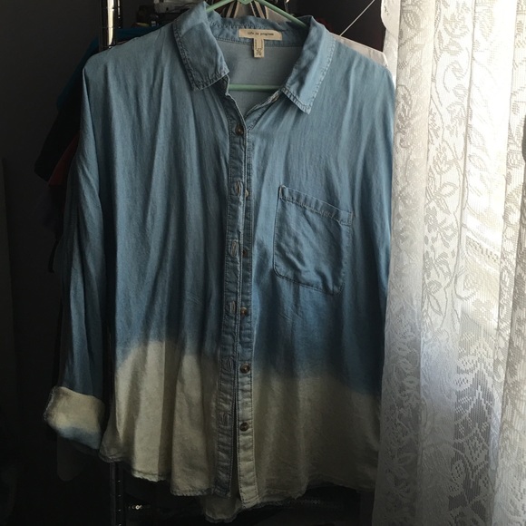 Dolman bleach dipped top - Picture 4 of 4