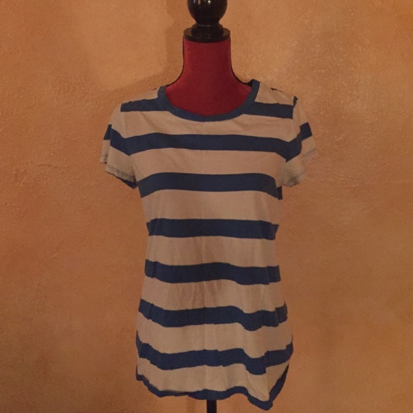 Striped blue and white tee from GAP
