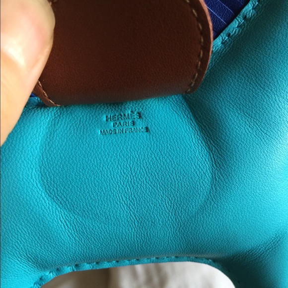 Hermes Rodeo GM Bleu Azteque/Bleu Electrique RARE! - Picture 3 of 4