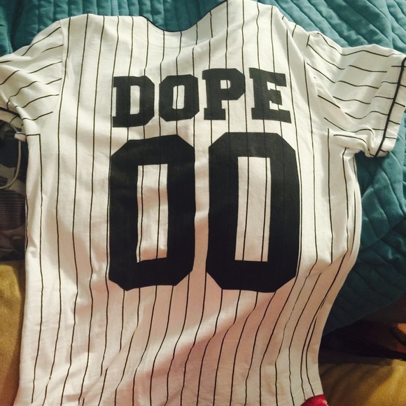 "DOPE" baseball jersey