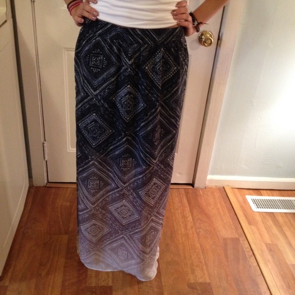 Boho ombré maxi skirt - Picture 1 of 3