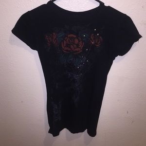 Black Stranded XS top
