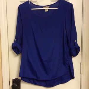 Royal Blue Blouse