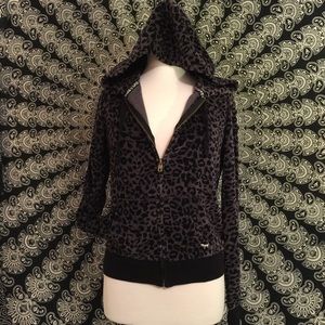 Velour Cheetah Zip-Up Hoodie!