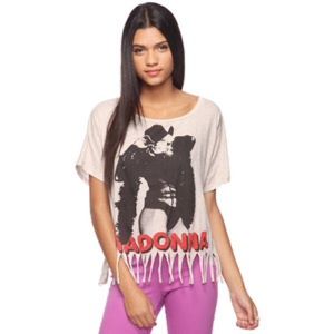 Madonna fringe crop top