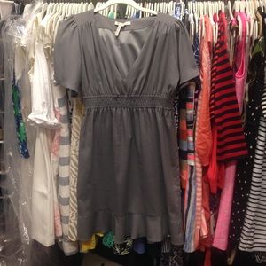 BCBGeneration grey flounce hem dress size M